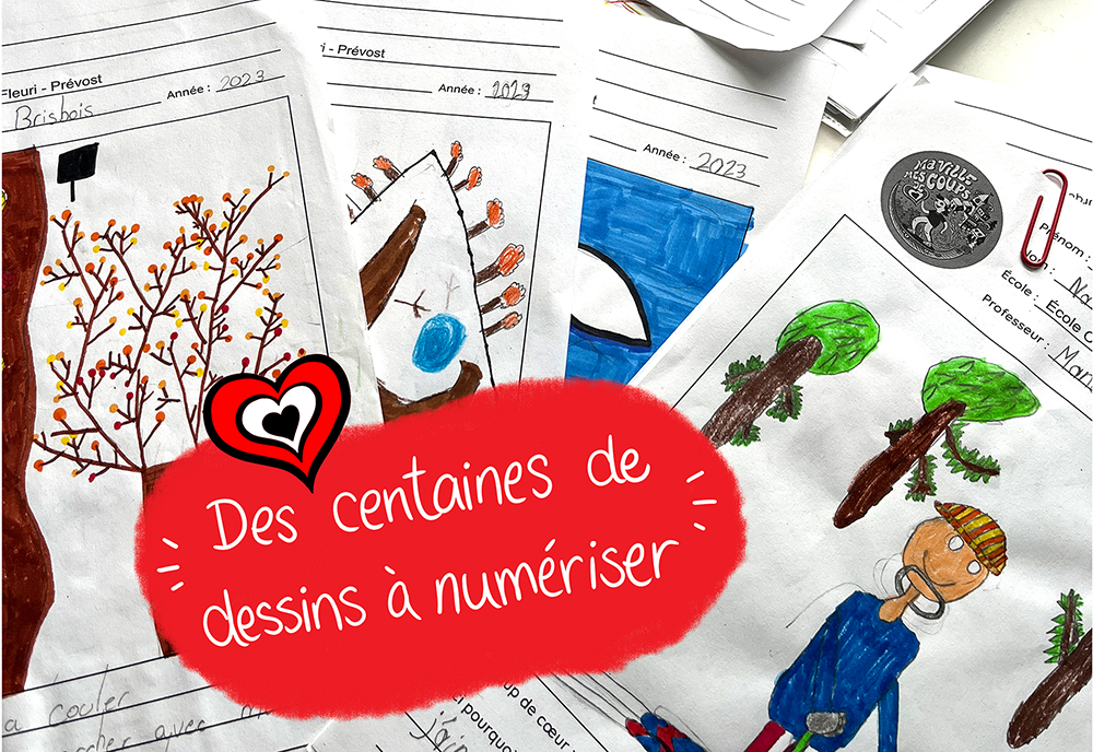 Dessins d'enfants de l'atelier scolaire Ma ville, mes coups de coeur